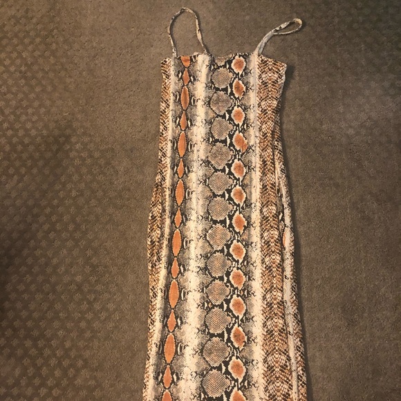 Body con snake print midi dress - Picture 1 of 2